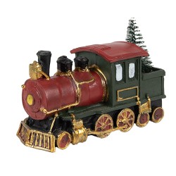 Clayre & Eef Decoration Train 11x5x7 cm Red Green Plastic