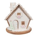 Clayre & Eef Gingerbread house with LED 17 cm White Plastic