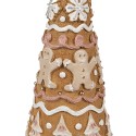 Clayre & Eef Christmas Decoration Christmas Tree Ø 14x37 cm Brown Plastic