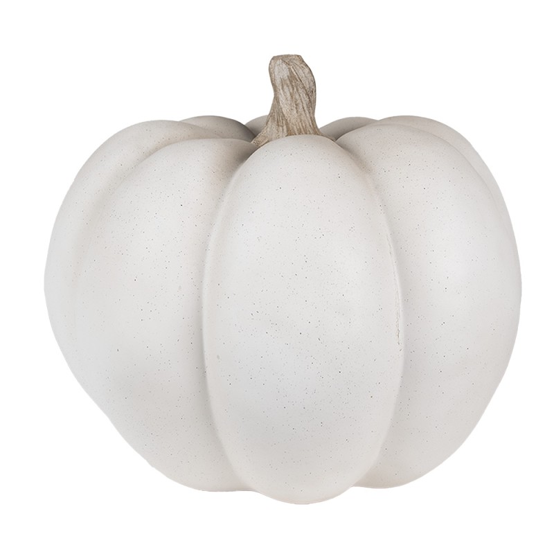 Clayre & Eef Decoration Pumpkin Ø 31x27 cm Grey Plastic