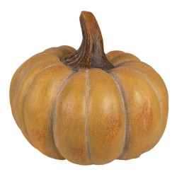 Clayre & Eef Decorazione Zucca Ø 16x12 cm Arancione Plastica