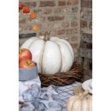 Clayre & Eef Decorazione Zucca Ø 14x12 cm Beige Plastica