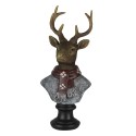 Clayre & Eef Figurine Deer 10x9x23 cm Brown Polyresin