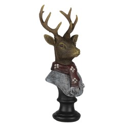 Clayre & Eef Figurine Deer 10x9x23 cm Brown Polyresin