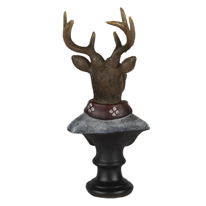 Clayre & Eef Figurine Cerf 10x9x23 cm Marron Polyrésine