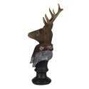 Clayre & Eef Figur Hirsch 10x9x23 cm Braun Polyresin