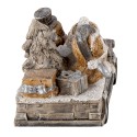 Clayre & Eef Statuetta Animali 15x7x9 cm Grigio Beige Poliresina Animali