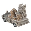 Clayre & Eef Statuetta Animali 16x8x11 cm Grigio Beige Poliresina Animali