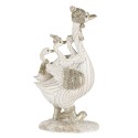 Clayre & Eef Figurine Goose 10x5x18 cm White Polyresin