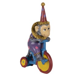 Clayre & Eef Figurine Monkey 18x11x20 cm Purple Polyresin