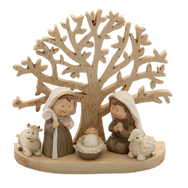 Clayre & Eef Figurine Jesus 11x5x10 cm Brown Polyresin