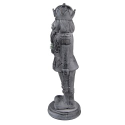 Clayre & Eef Statuetta Schiaccianoci 32 cm Grigio Poliresina