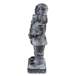 Clayre & Eef Figurine Casse-noisette 21 cm Gris Polyrésine