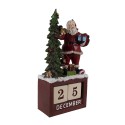 Clayre & Eef Figurine Père Noël 16x10x34 cm Rouge Vert Plastique