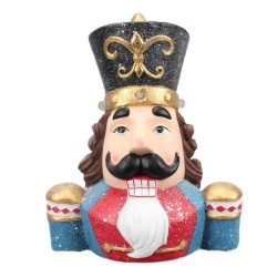 Clayre & Eef Figurine Nutcracker 44 cm Blue Red Polyresin