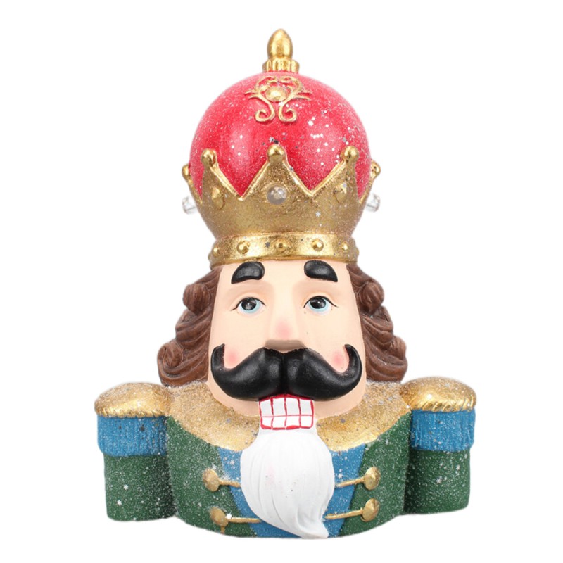 Clayre & Eef Figurine Nutcracker 44 cm Green Red Polyresin