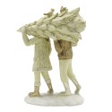 Clayre & Eef Statuetta Bambini 15 cm Beige Color oro Poliresina