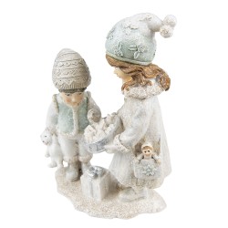 Clayre & Eef Figurine Enfants 19 cm Beige Polyrésine