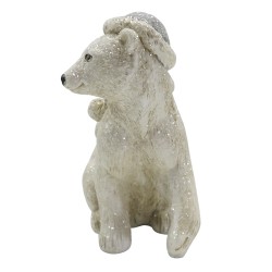 Clayre & Eef Statuetta Bambino 11 cm Bianco Poliresina