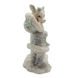 Clayre & Eef Figurine Enfant 13 cm Blanc Polyrésine