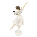 Clayre & Eef Statuetta Ballerina  25 cm Bianco Poliresina