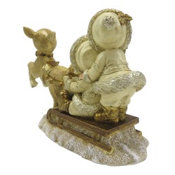 Clayre & Eef Figurine Children 12 cm Gold colored Polyresin