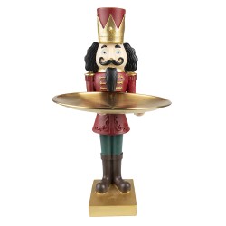 Clayre & Eef Figurine Nutcracker 35 cm Red Polyresin