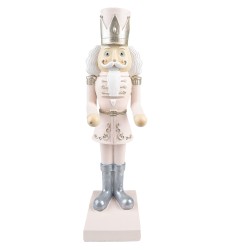 Clayre & Eef Figurine Nutcracker 35 cm Pink Polyresin