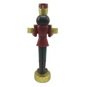 Clayre & Eef Tealight Holder Nutcracker 28 cm Red Green Plastic