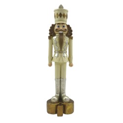 Clayre & Eef Figurine Nutcracker 24 cm Beige Brown Polyresin