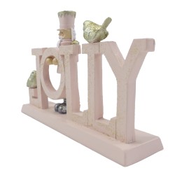 Clayre & Eef Figurine Casse-noisette 18 cm Rose Polyrésine Jolly