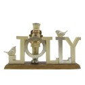 Clayre & Eef Statuetta Schiaccianoci 18 cm Beige Poliresina Jolly