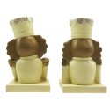 Clayre & Eef Haak Kerstsok Set van 2 Notenkraker 12 cm Beige Bruin Kunststof