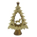 Clayre & Eef Statuetta Albero di Natale 20 cm Color oro Poliresina