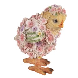 Clayre & Eef Decorative Figurine Chick 14 cm Pink Yellow Polyresin