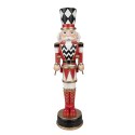 Clayre & Eef Figure de Noël Casse-noisette 33 cm Rouge Polyrésine