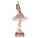 Clayre & Eef Statuetta decorativa Ballerina  29 cm Rosa Poliresina