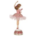 Clayre & Eef Statuetta decorativa Ballerina  29 cm Rosa Poliresina