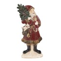 Clayre & Eef Figurine Santa Claus 9x4x23 cm Red Polyresin