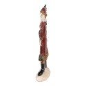 Clayre & Eef Statuetta Babbo Natale  9x4x23 cm Rosso Poliresina