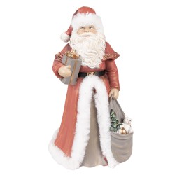 Clayre & Eef Figurine Santa Claus 31 cm Red Polyresin