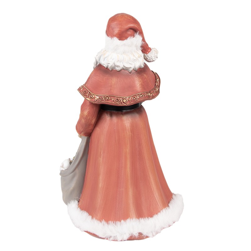 Clayre & Eef Figurine Père Noël 31 cm Rouge Polyrésine