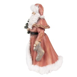 Clayre & Eef Figurine Père Noël 23 cm Rouge Polyrésine