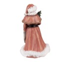 Clayre & Eef Beeld Kerstman 23 cm Rood Polyresin