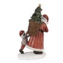 Clayre & Eef Figur Weihnachtsmann 19 cm Rot Polyresin