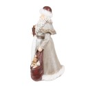 Clayre & Eef Figur Weihnachtsmann 31 cm Grau Polyresin