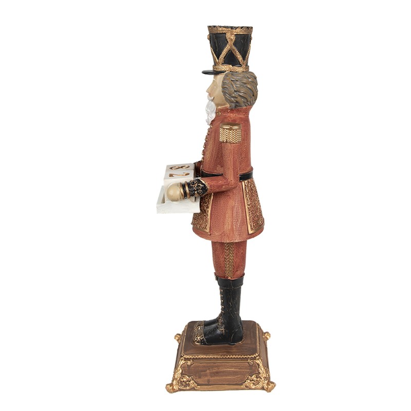 Clayre & Eef Statuetta Schiaccianoci 32 cm Rosso Poliresina