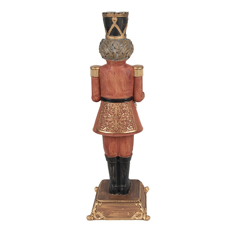 Clayre & Eef Statuetta Schiaccianoci 32 cm Rosso Poliresina