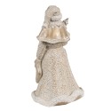 Clayre & Eef Figur Weihnachtsmann 15 cm Goldfarbig Polyresin