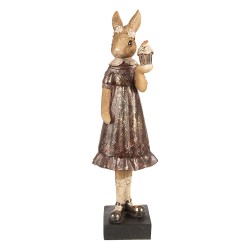 Clayre & Eef Figurine Rabbit 28 cm Brown Polyresin